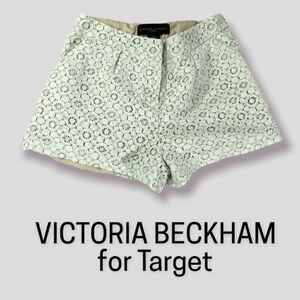: : VICTORIA BECKHAM for Target Pale Mint Green Lace Shorts with Tan Lining : :